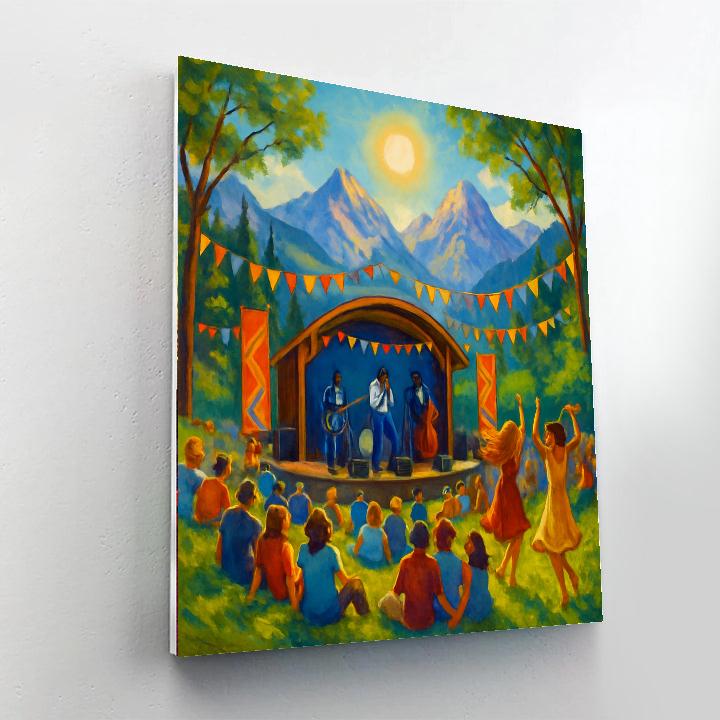 Tremblant International Blues Festival Paint By Numbers Art