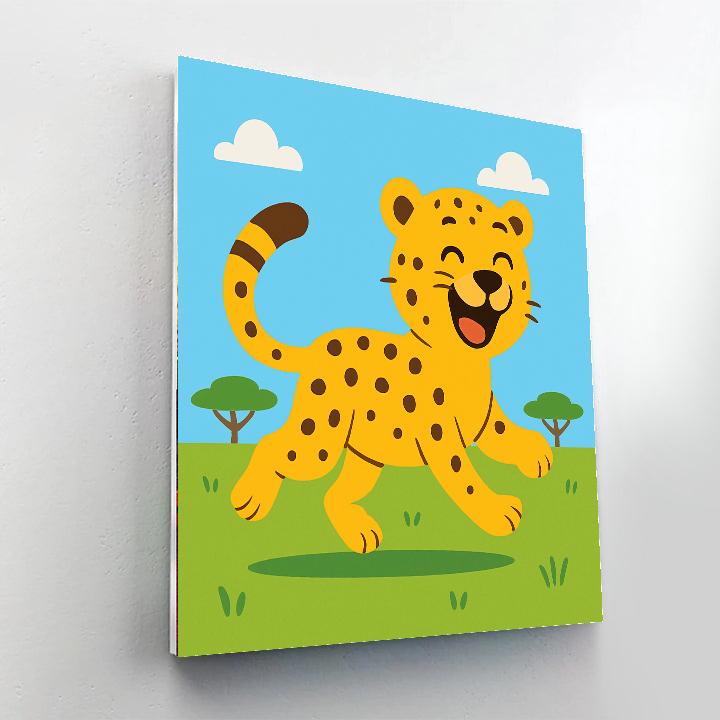 Laughing Cheetah Painting By Numbers Kit