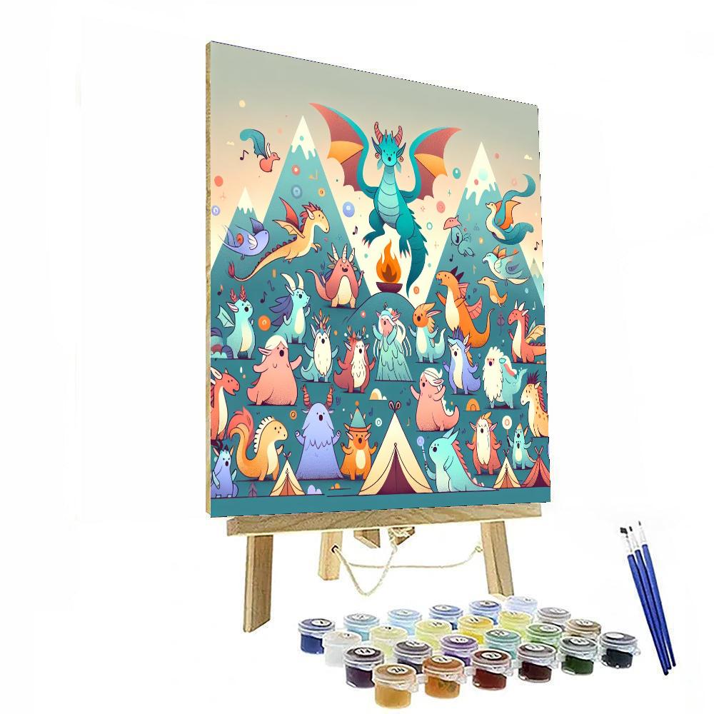 Mystic Mountain Festival Painting By Numbers Kit