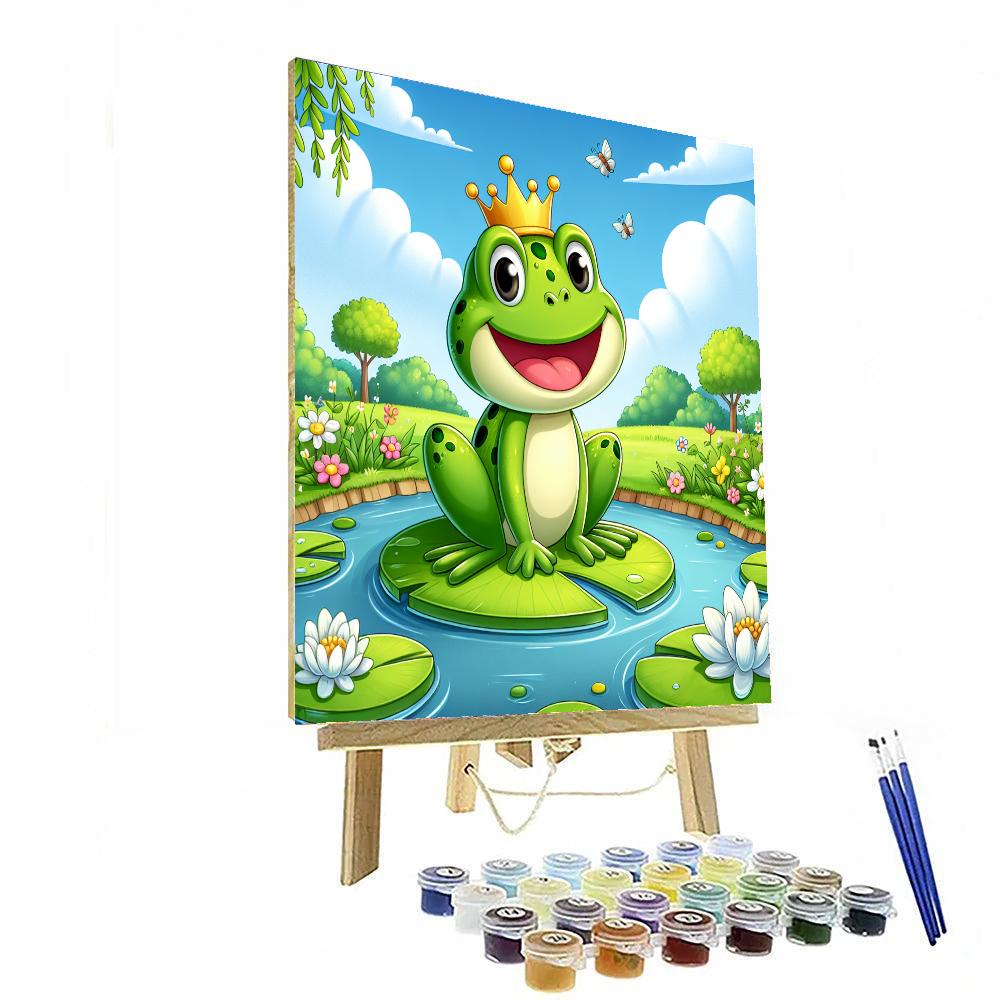 Playful Frog Prince Paint By Color