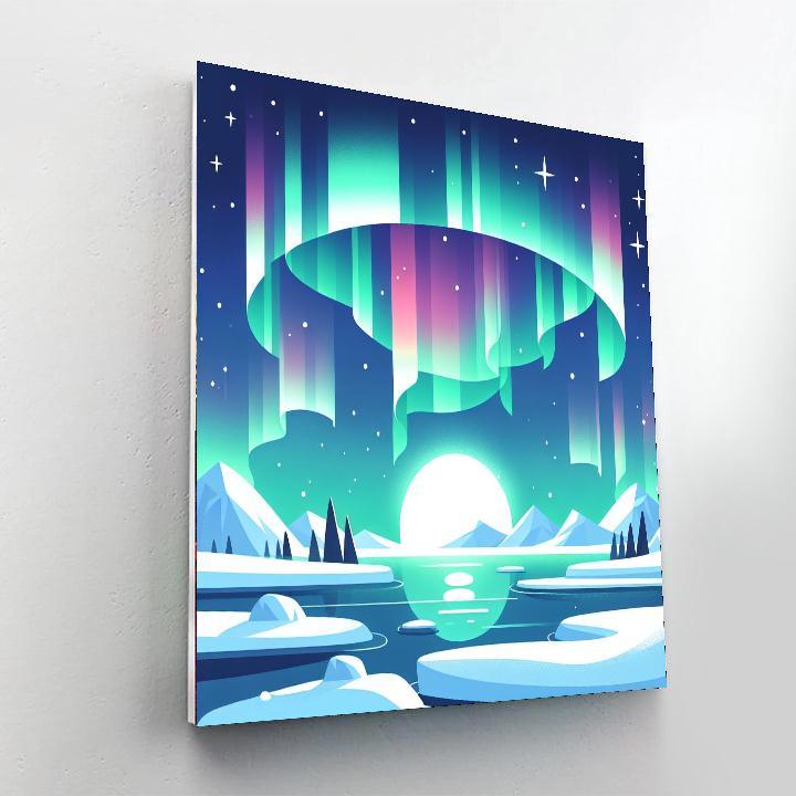 Arctic Aurora Amble Paint By Color
