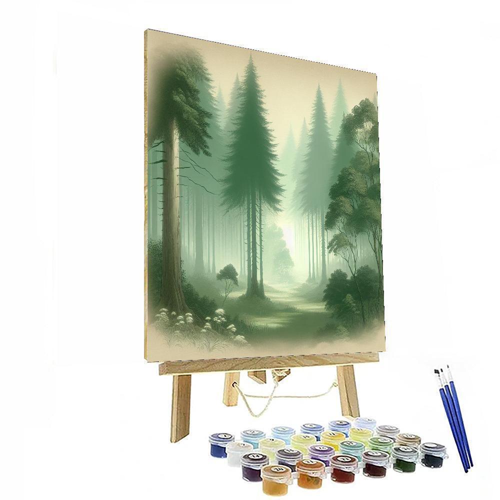 Ethereal Forest Echo Paint By Numbers Art