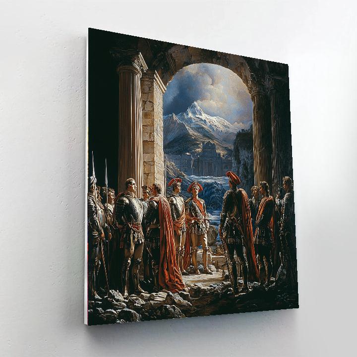 Jacques-Louis David Inspired Journey Through History  Paint By Numbers Kits