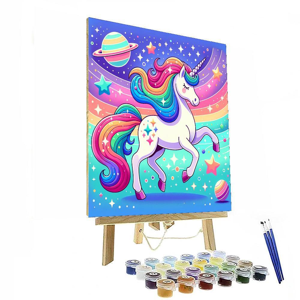 Galaxy Unicorn Adventure Paint By Numbers