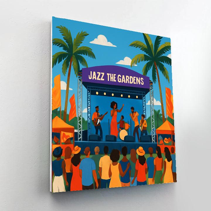 Jazz In The Gardens - Usa Numbered Painting Kits