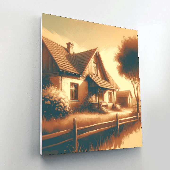 Cottage Retreat DIY Paint By Numbers