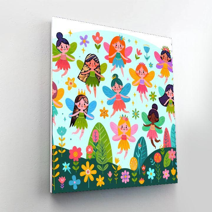 Fanciful Fairy Flight Paint By Numbers