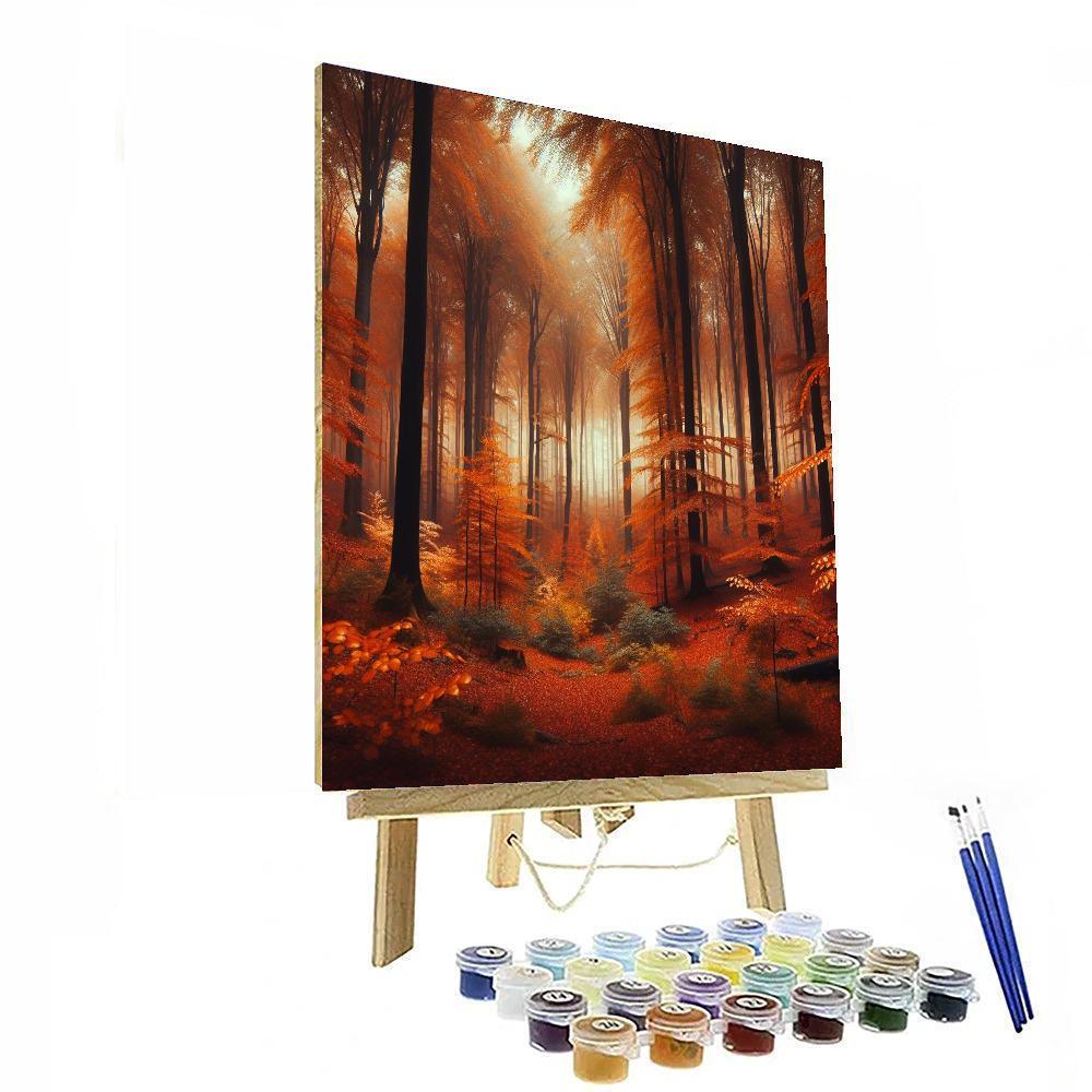 Autumn Forest Mystique Paint By Color