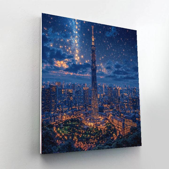 Tokyo Skytree Paint By Numbers