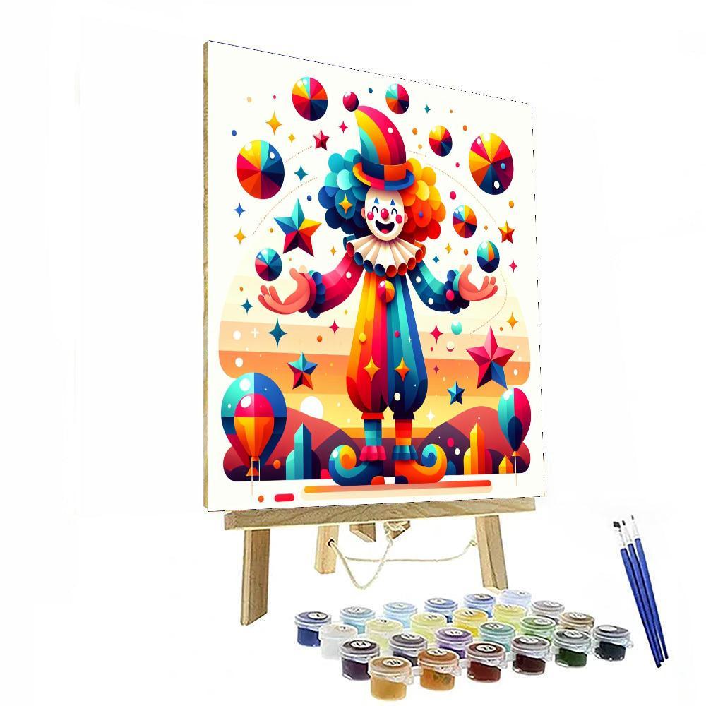 Funny Clown DIY Paint By Numbers