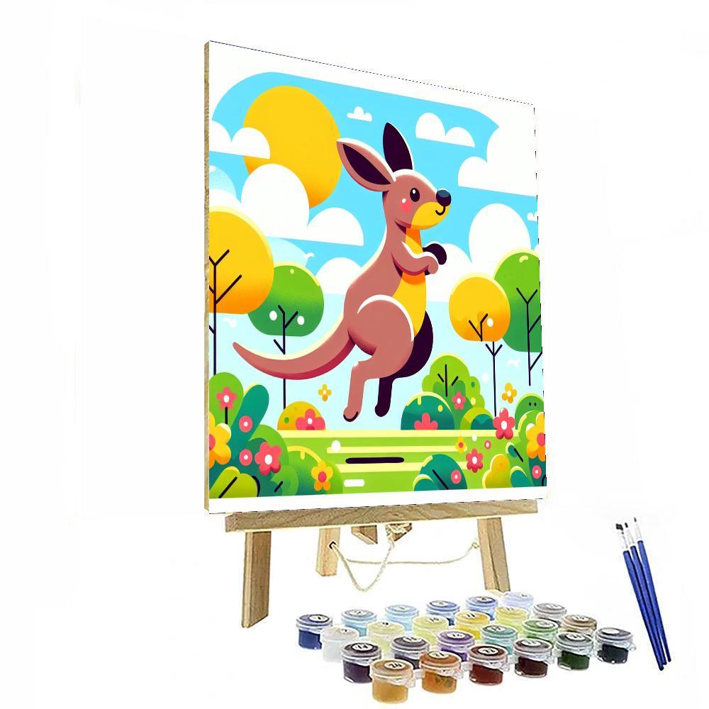 Wacky Walaby Painting Number Kit