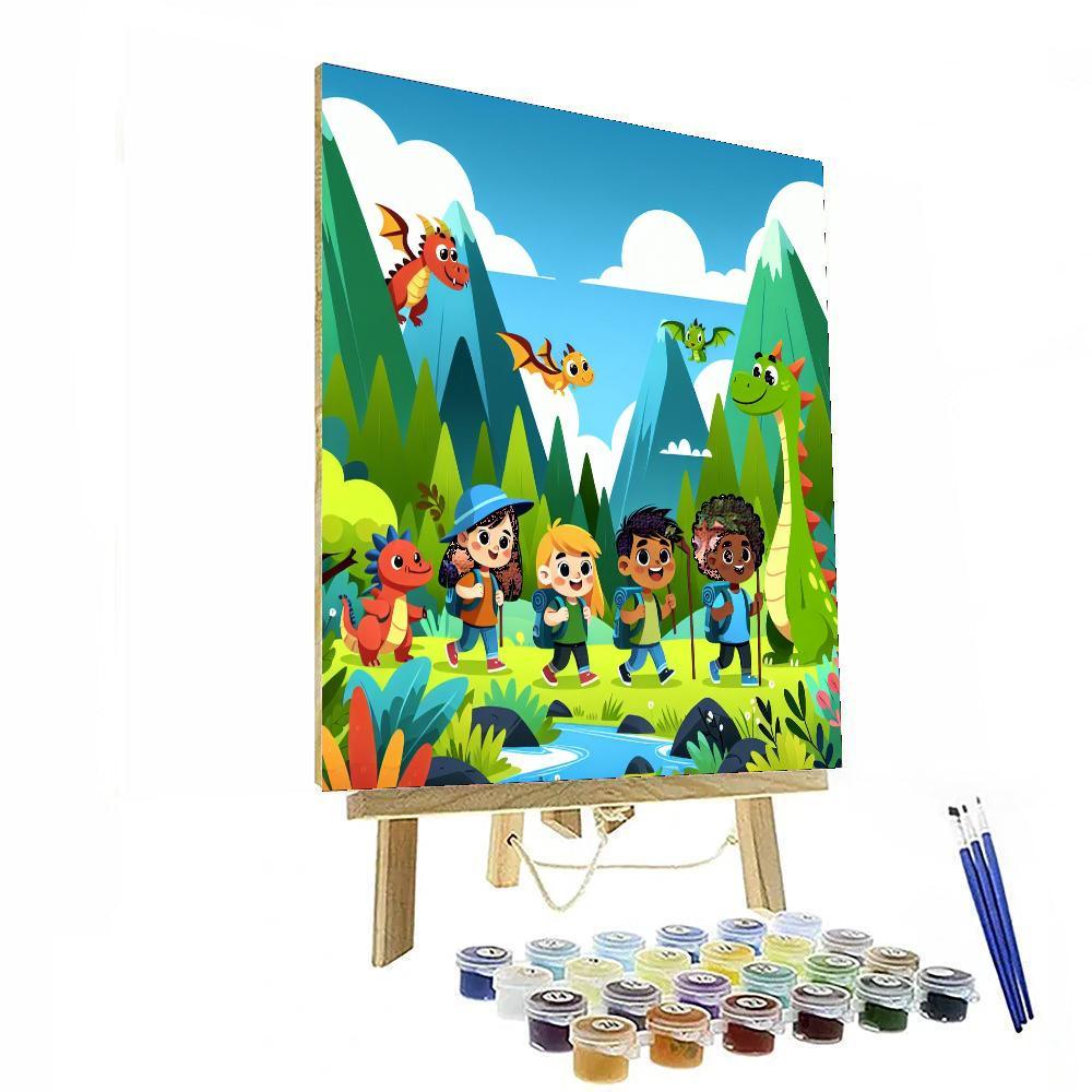 Dragon's Valley Adventure Paint By Numbers Kits