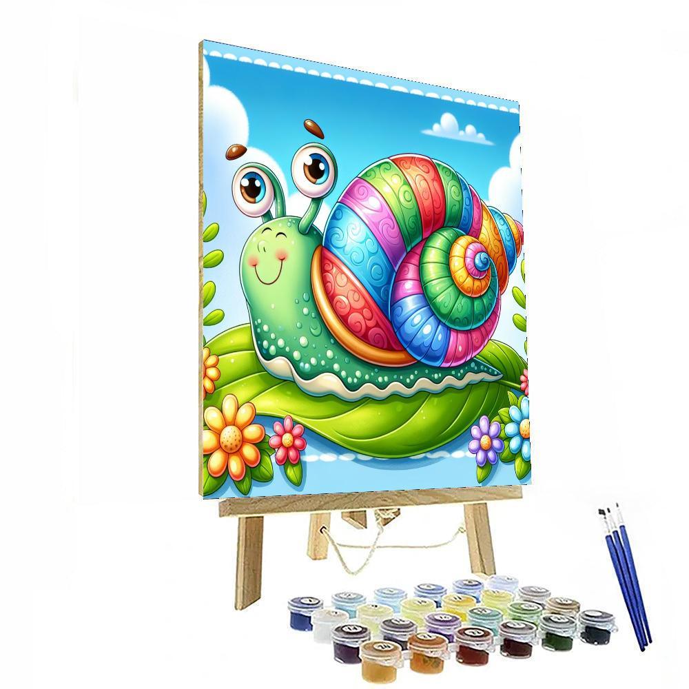 Charming Garden Snail Paint By Number