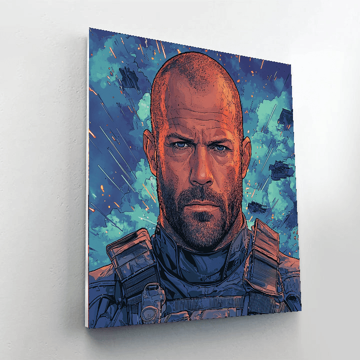 Jason Statham: The Relentless Action Hero Painting By Numbers Kit
