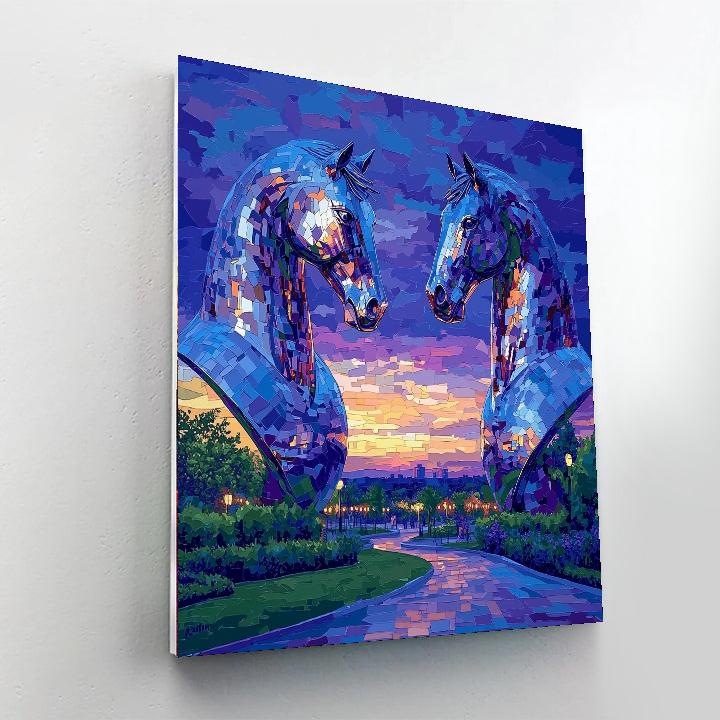 The Kelpies - Falkirk Numbered Painting Kits