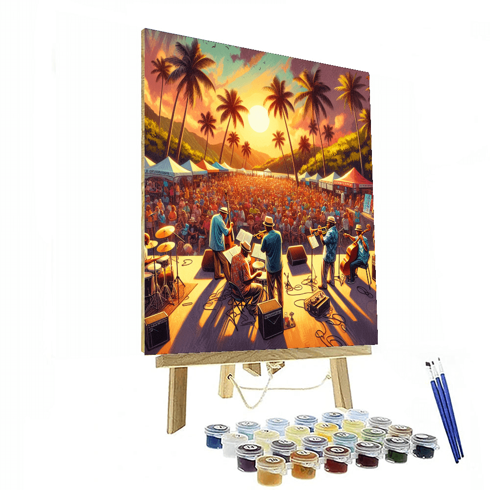 Puerto Rico Heineken Jazzfest Paint By Color