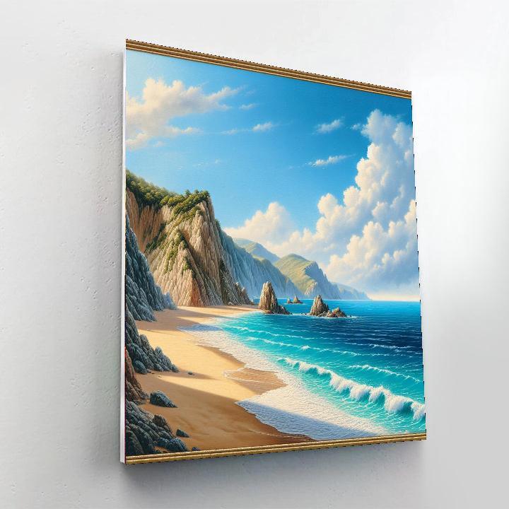 Serene Coastal Hideaway Paint By Number