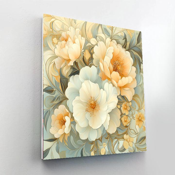 Alphonse Mucha Inspired Floral Cadence  Paint By Number