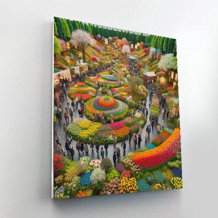 World Flower Council's International Flower Show - Netherlands Painting Number Kit