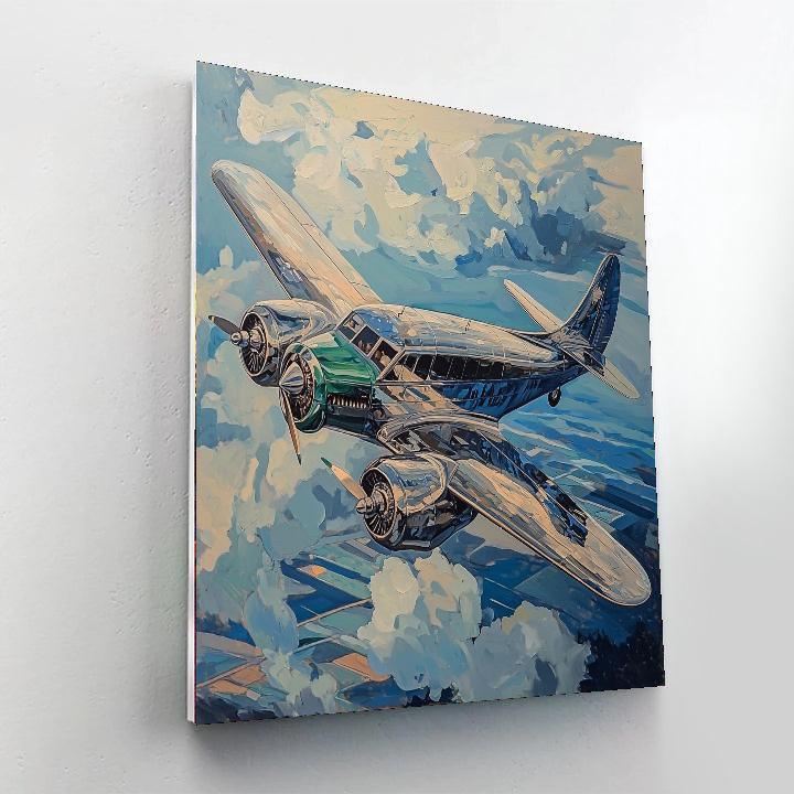 Tamara De Lempicka Inspired Pioneering Flight Marvel  Paint By Numbers Kits