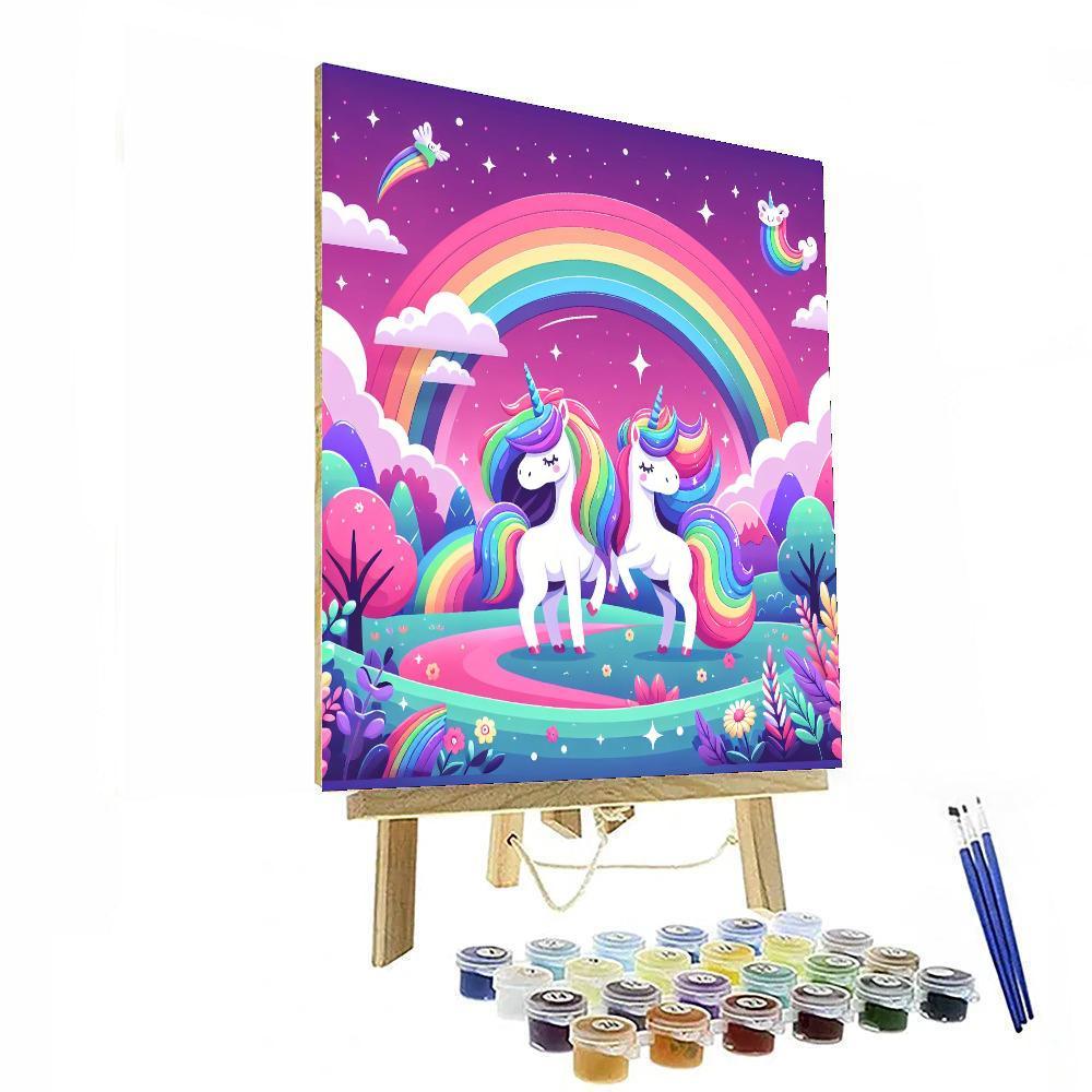 Rainbow Unicorn Adventures Paint By Numbers Kits
