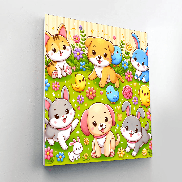 Cuddly Pets Painting By Numbers Kit