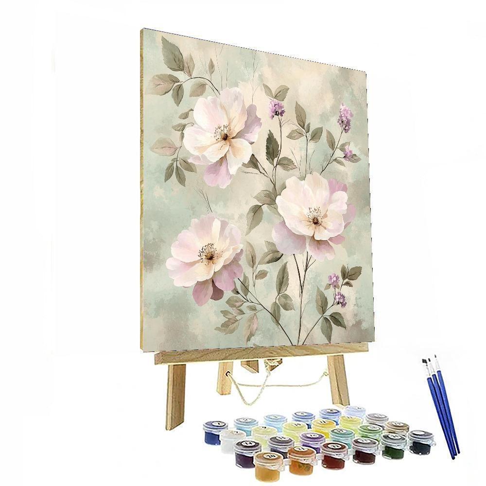 Leonardo Da Vinci Inspired Whispering Blooms Study  Paint By Numbers