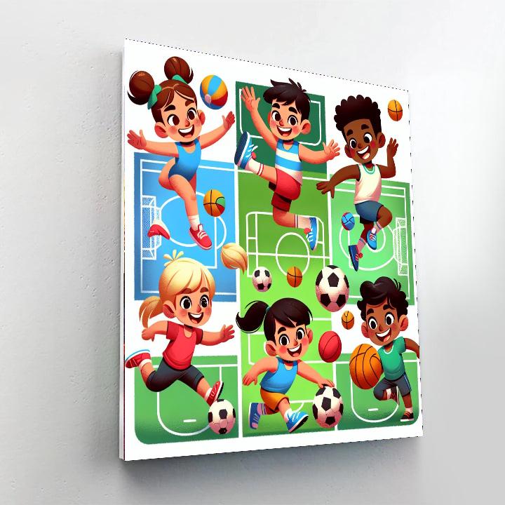 Sports Superstar Team Paint By Numbers Art