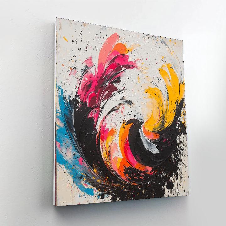 Banksy Inspired Cycles Of Life  Number Painting