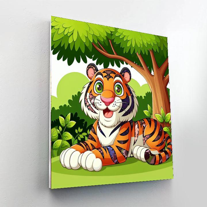 Wild Tiger Painting By Numbers Kit