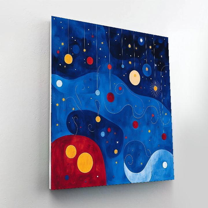 Joan Miro Inspired Whispers Of The Night  Paint By Number