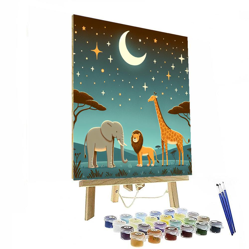Starry Safari Dreams Paint By Color
