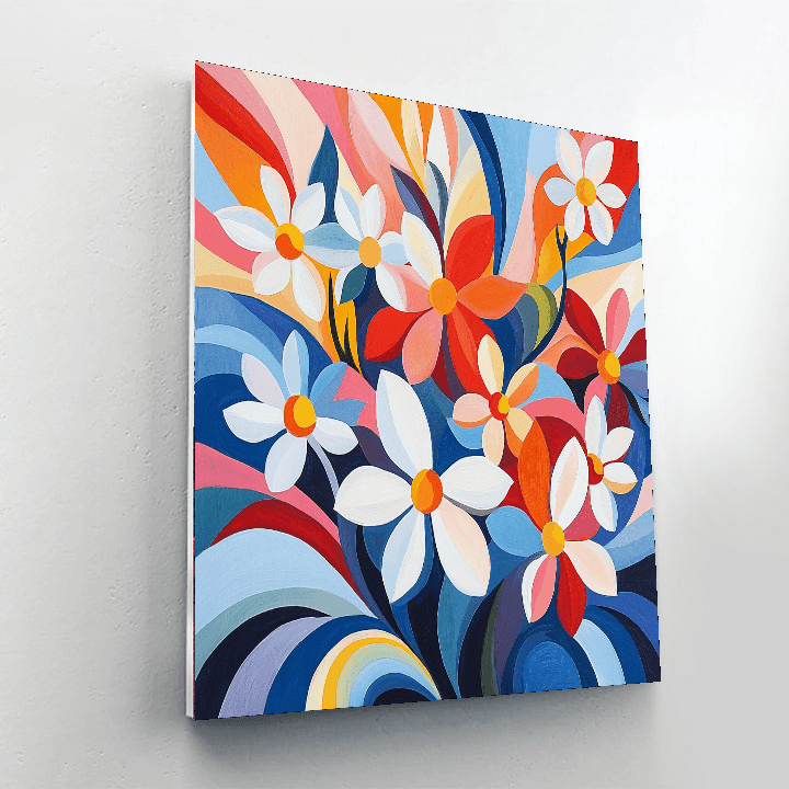 Kandinsky Inspired Blooming Abstraction  Paint By Number