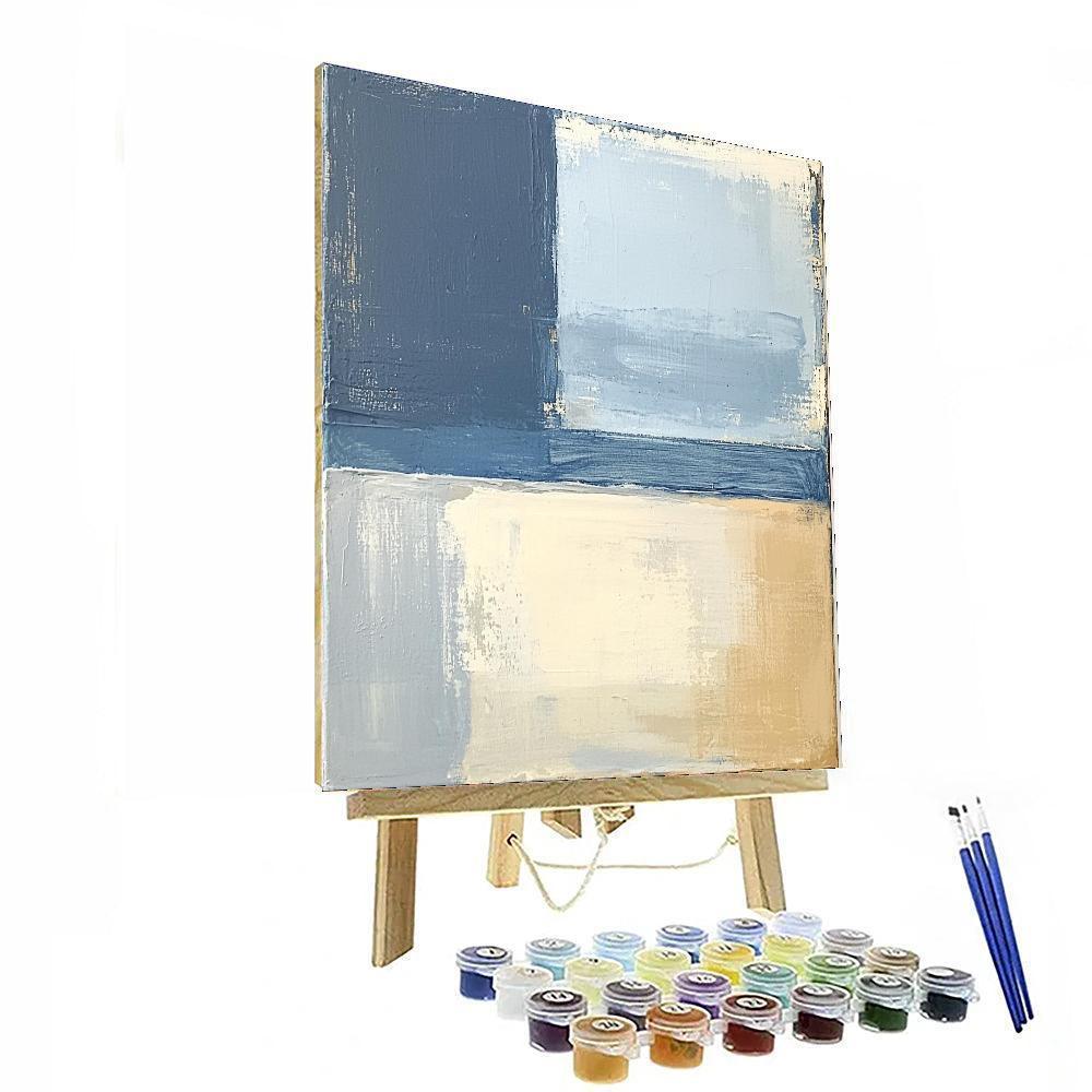 Agnes Martin Inspired Modern Minimalist Contemplation  Paint By Numbers