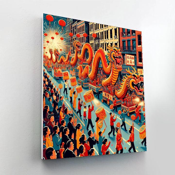 Lunar New Year Parade - China Paint By Numbers Art