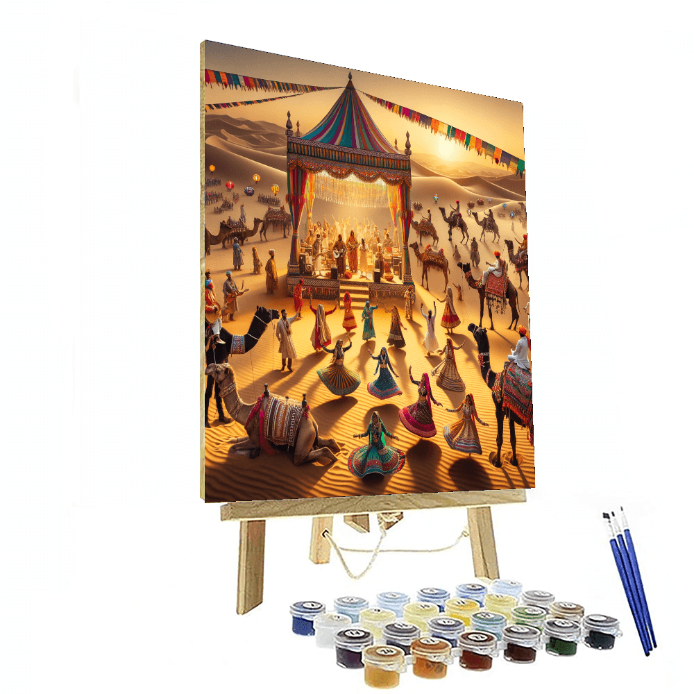 Jaisalmer Desert Festival - India Number Painting