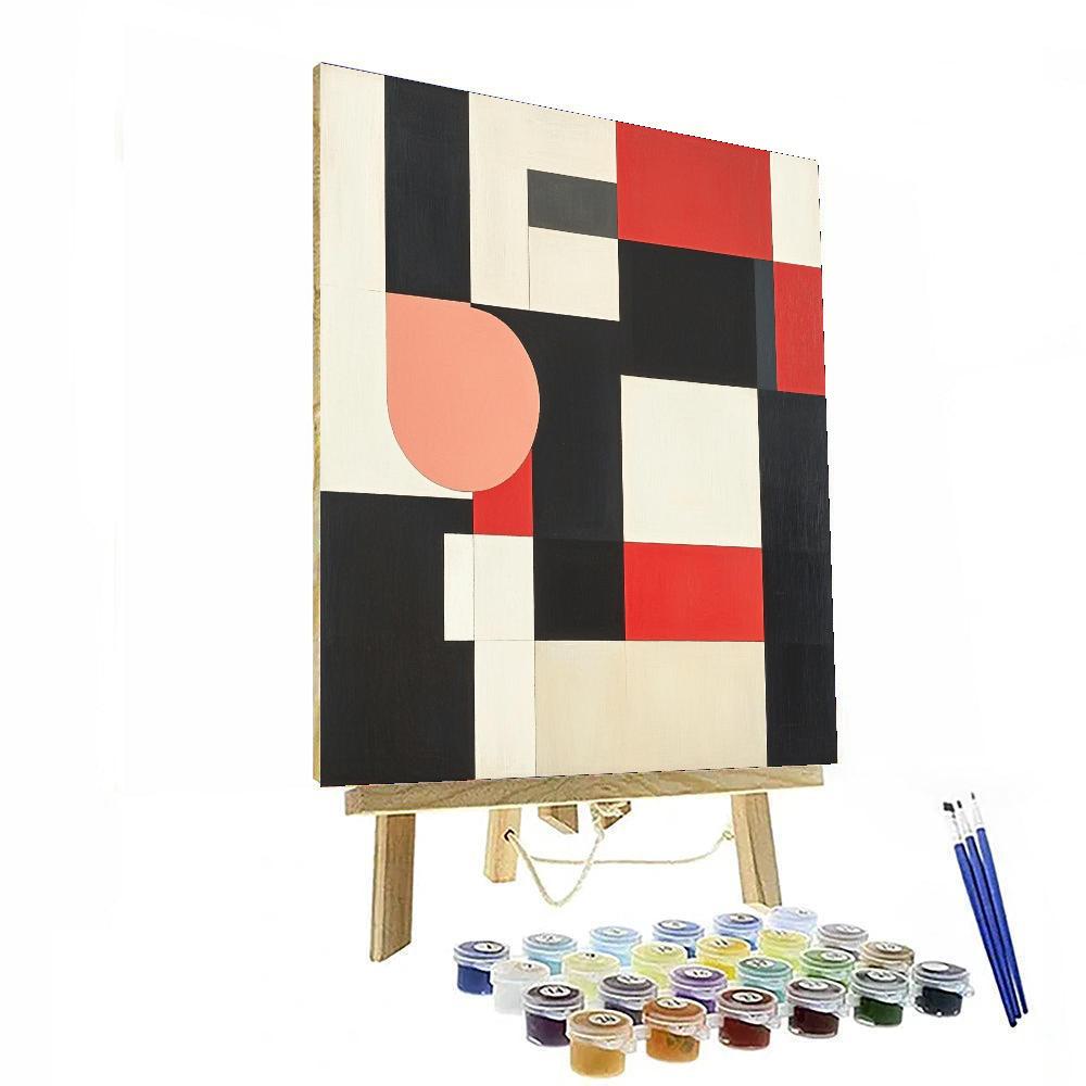 Kazimir Malevich Inspired Layered Dimensions  Paint By Color