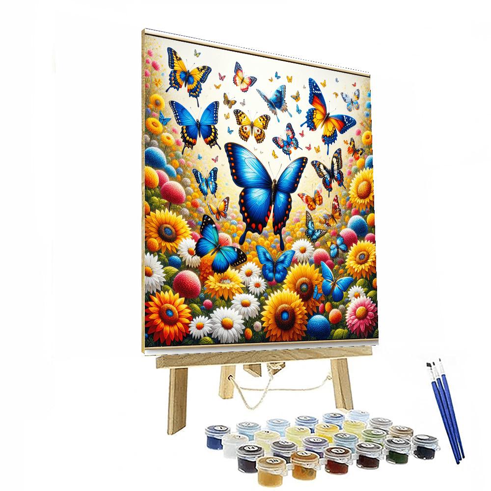 Beautiful Butterfly Ballet Painting Number Kit
