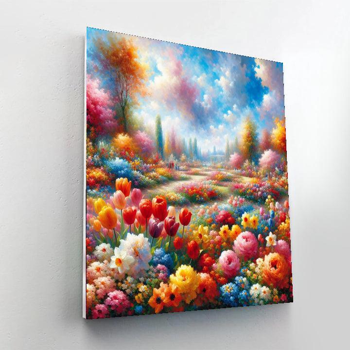 Charming Springtime Blossoms Painting Number Kit