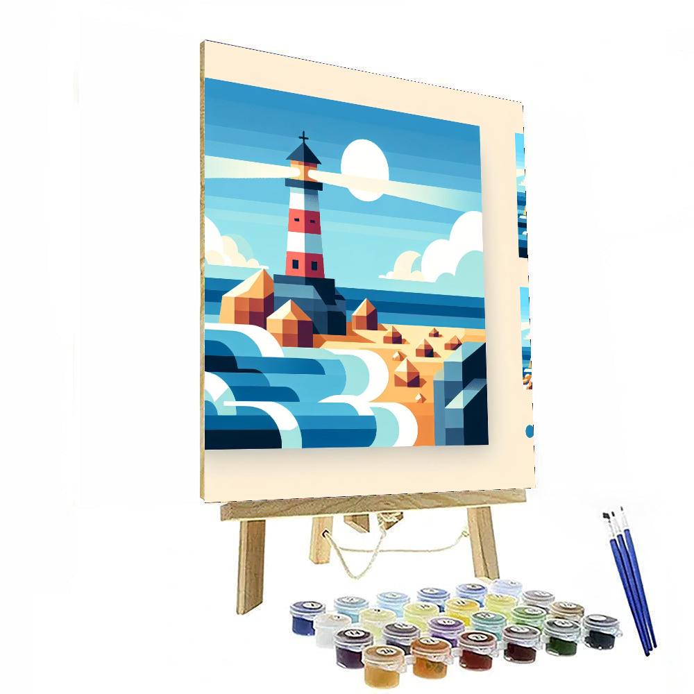 Lively Lighthouses Numbered Painting Kits