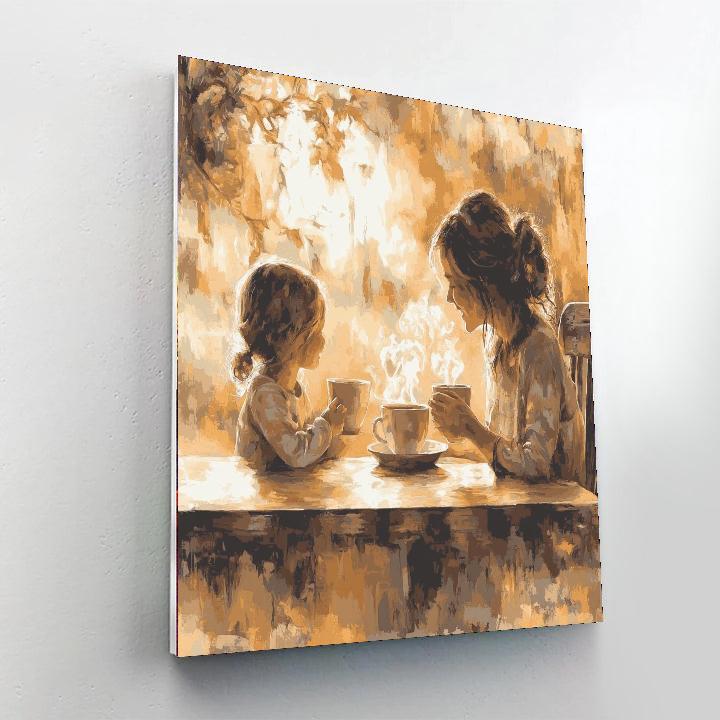 Morning Coffee Together DIY Paint By Numbers