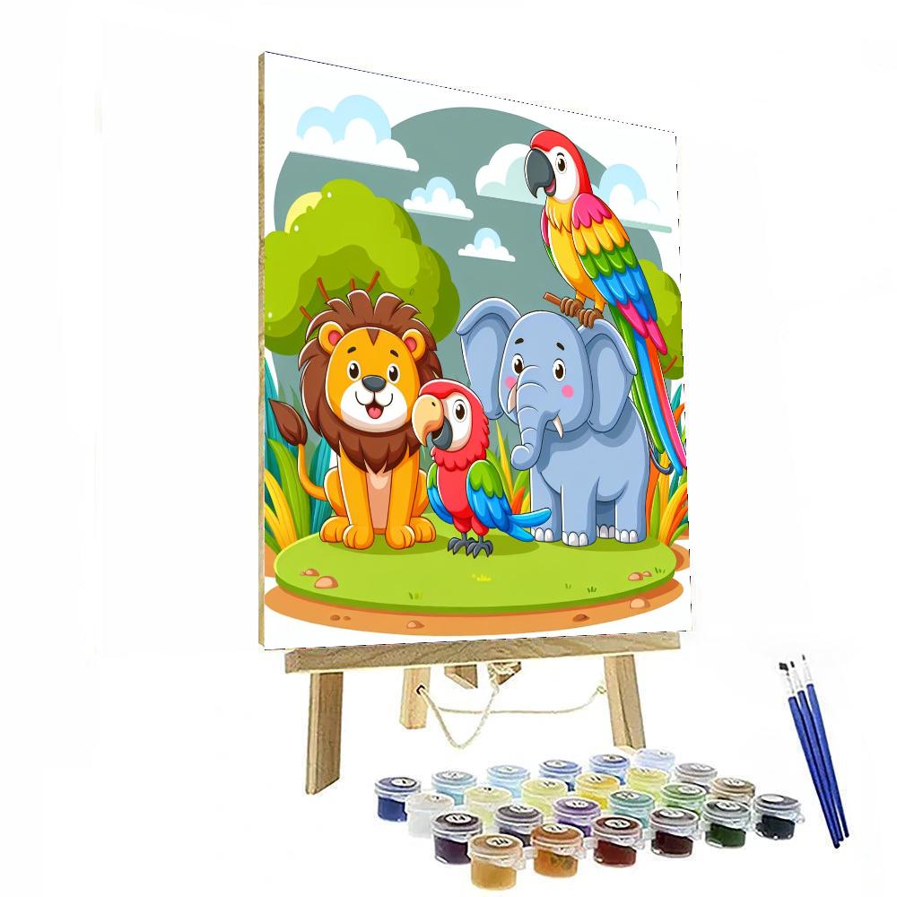 Jungle Friends Safari Adventure Paint By Number