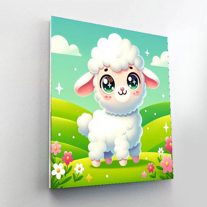 Adorable Lamb Paint By Numbers