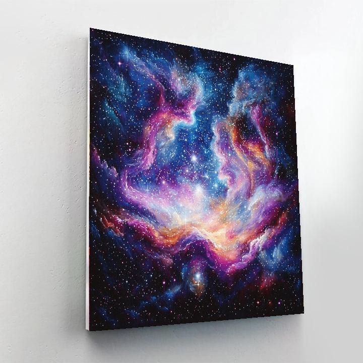 Georges Seurat Inspired Dreamy Nebula  Numbered Painting Kits
