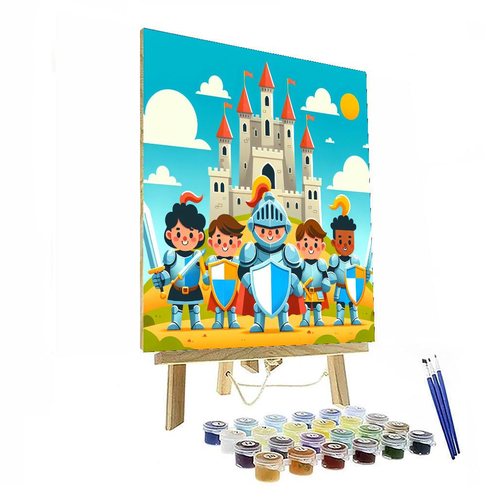 Daring Knights And Castles Paint By Numbers Art