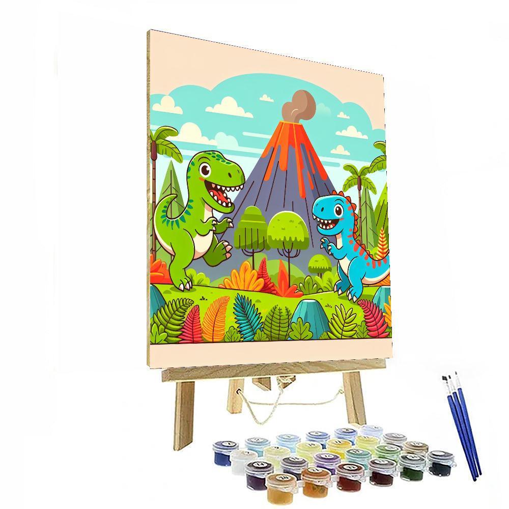 Dino Exploration Zone Numbered Painting Kits