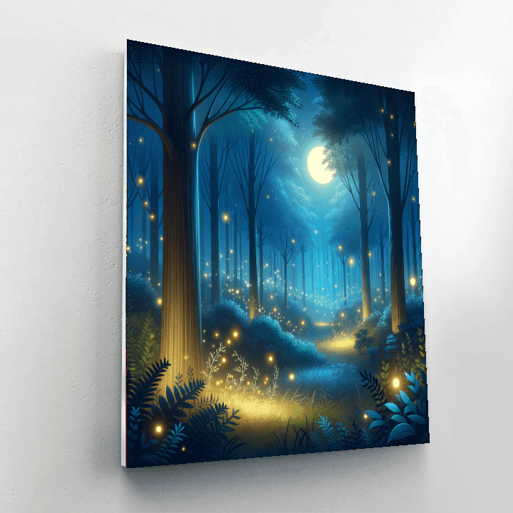 Magical Night Forest Paint By Numbers Kits