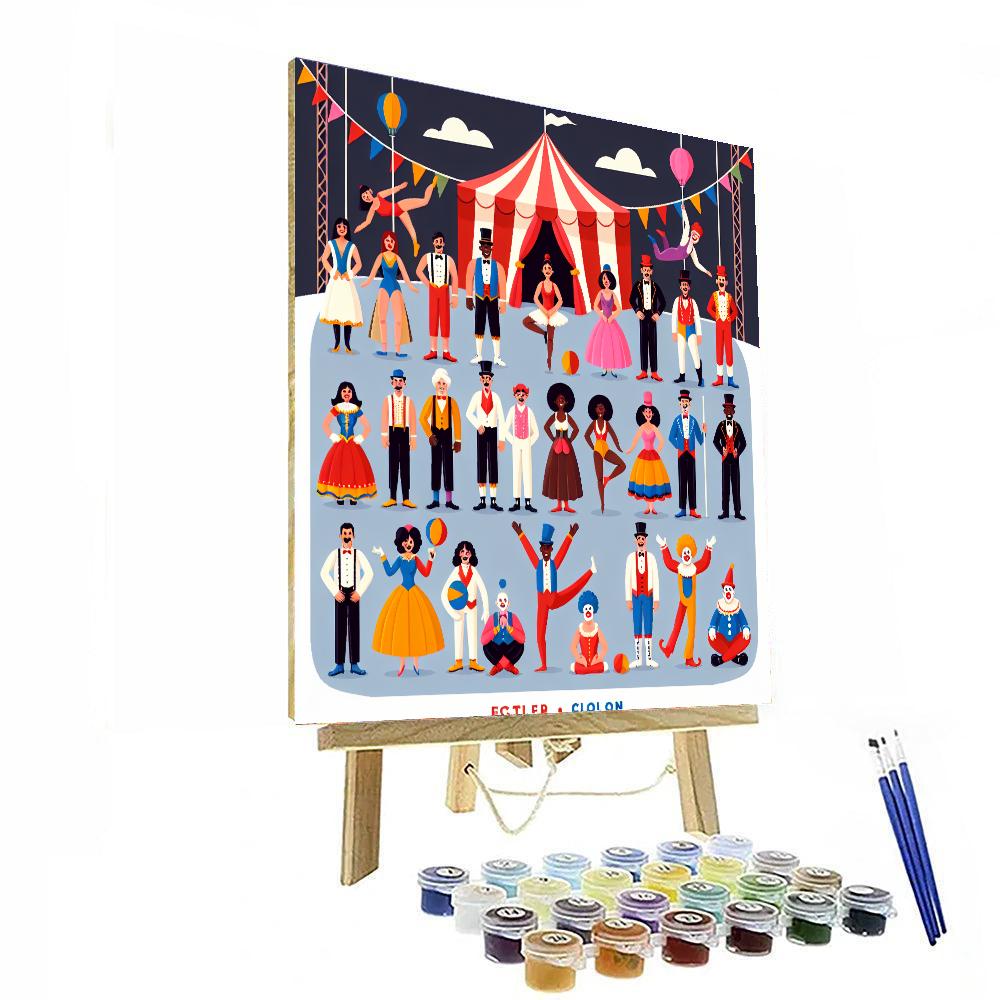 Circus Fun And Games Numbered Painting Kits