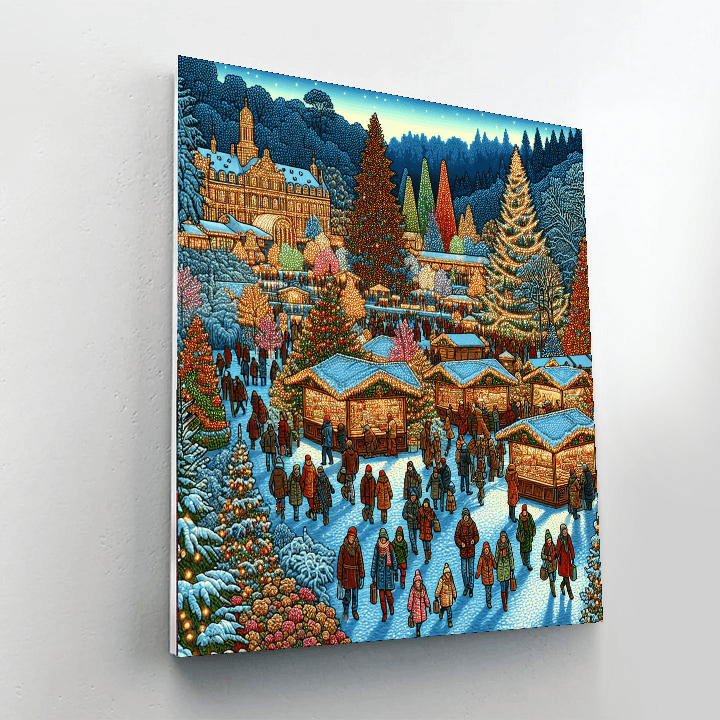 Tivoli Gardens Christmas - Denmark Number Painting