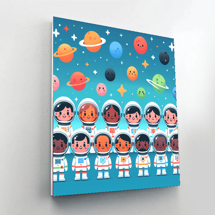 Astronaut Pioneers Paint By Number